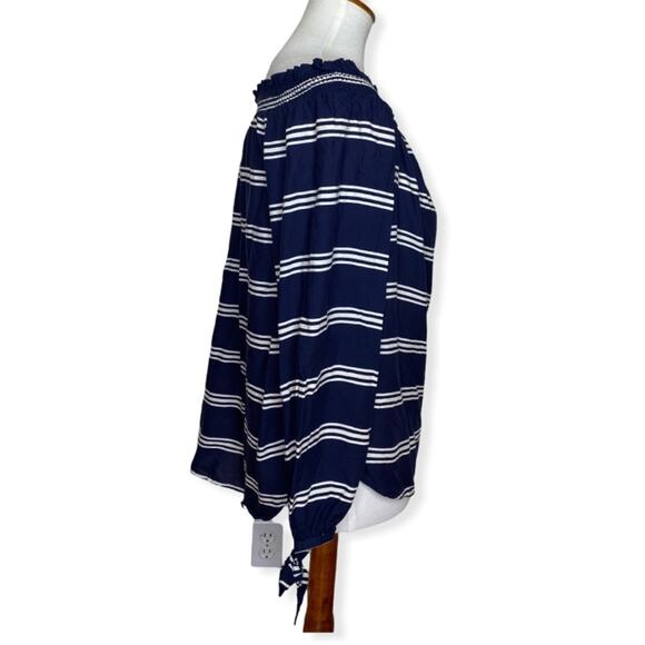 Beachlunchlounge Striped Off Off-Shoulder Blouse - Picture 3 of 6